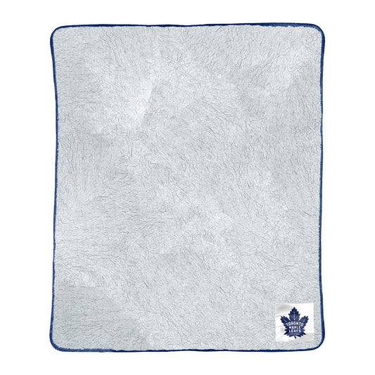 Toronto Maple Leafs NHL Silk Touch Sherpa Throw Blanket - Blue