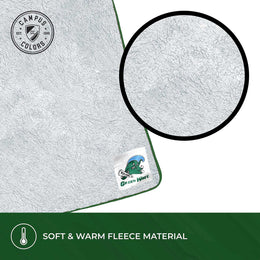 Tulane Green Wave NCAA Silk Sherpa College Throw Blanket - Kelly Green