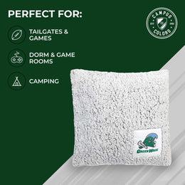 Tulane Green Wave Two Tone Sherpa Throw Pillow - Team Color