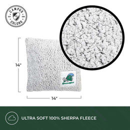 Tulane Green Wave Two Tone Sherpa Throw Pillow - Team Color