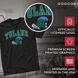 Tulane Green Wave NCAA Adult Gameday Cotton T-Shirt - Black