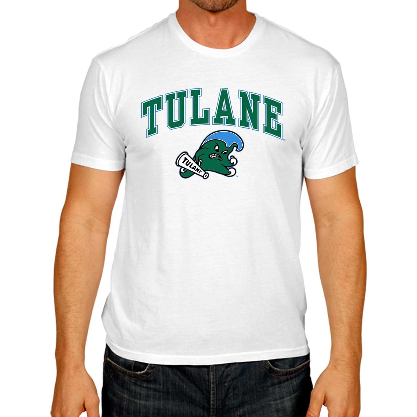 Tulane Green Wave NCAA Adult Gameday Cotton T-Shirt - White