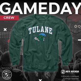 Tulane Green Wave Adult Arch & Logo Soft Style Gameday Crewneck Sweatshirt - Green