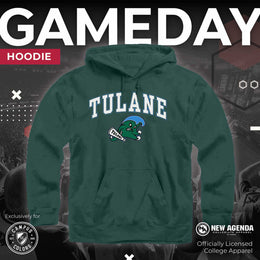 Tulane Green Wave Adult Arch & Logo Soft Style Gameday Hooded Sweatshirt - Green