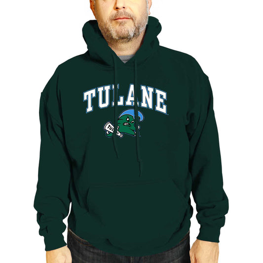 Tulane Green Wave Adult Arch & Logo Soft Style Gameday Hooded Sweatshirt - Green