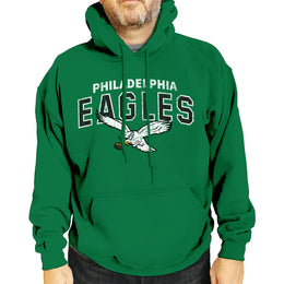 Philadelphia Eagles NFL Adult Unisex Starting Fresh Ultra Soft Fleece Hooded Sweatshirt - Kelly Green