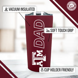 Texas A&M Aggies NCAA Stainless Steel Travel Tumbler for Dad - Maroon