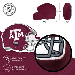 Texas A&M Aggies NCAA Helmet Super Soft Football Pillow - Maroon