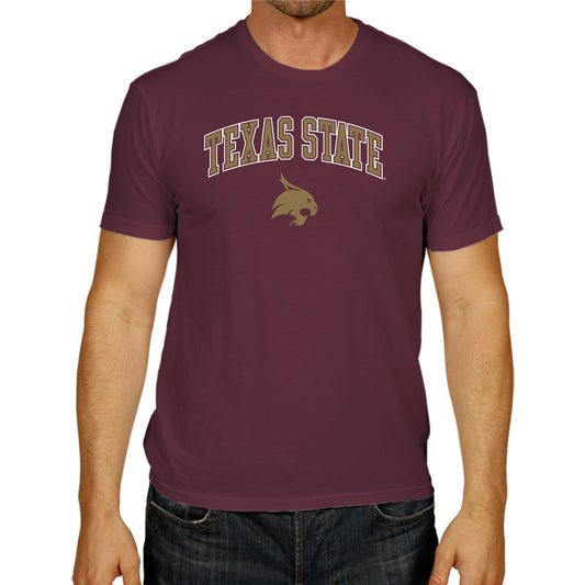 Texas State Bobcats NCAA Adult Gameday Cotton T-Shirt - Maroon