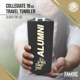 Central Florida Knights Collegiate Stainless Steel Travel Tumbler for Alumni - Black