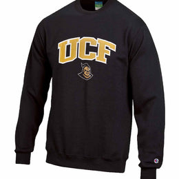 Central Florida Knights Adult Tackle Twill Crewneck - Black