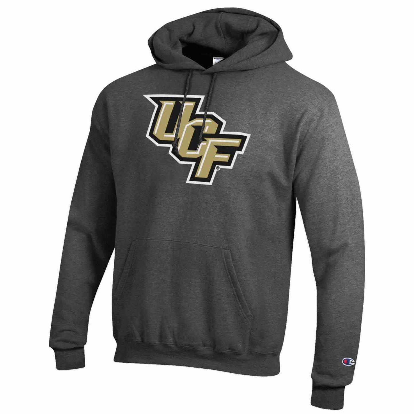 Central Florida Knights Adult Mascot Fleece Hooded Sweatshirt - Charcoal