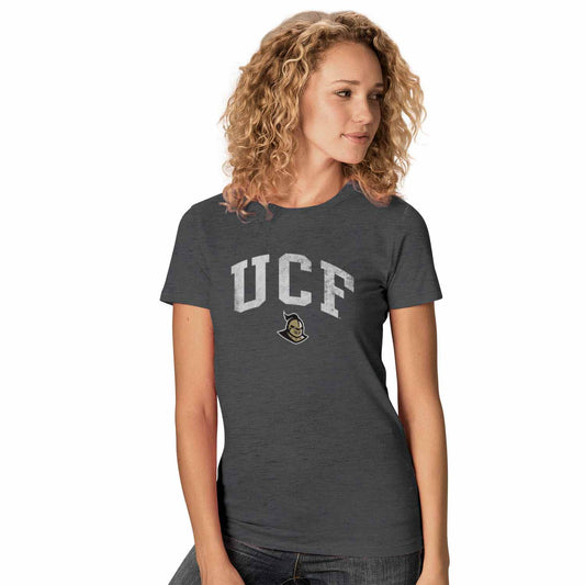 Central Florida Knights  Womens Ultra Soft Signature Crew Neck T-Shirt  - Charcoal