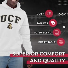 Central Florida Knights Adult Arch & Logo Soft Style Gameday Hooded Sweatshirt - White