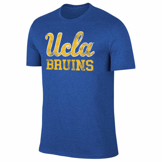 UCLA Bruins Adult MVP Heathered Cotton Blend T-Shirt - Royal