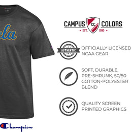 UCLA Bruins Champion Adult NCAA Soft Style Mascot Tagless T-Shirt - Charcoal