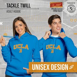 UCLA Bruins NCAA Adult Tackle Twill Hooded Sweatshirt - Light Blue