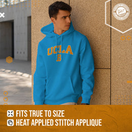 UCLA Bruins NCAA Adult Tackle Twill Hooded Sweatshirt - Light Blue