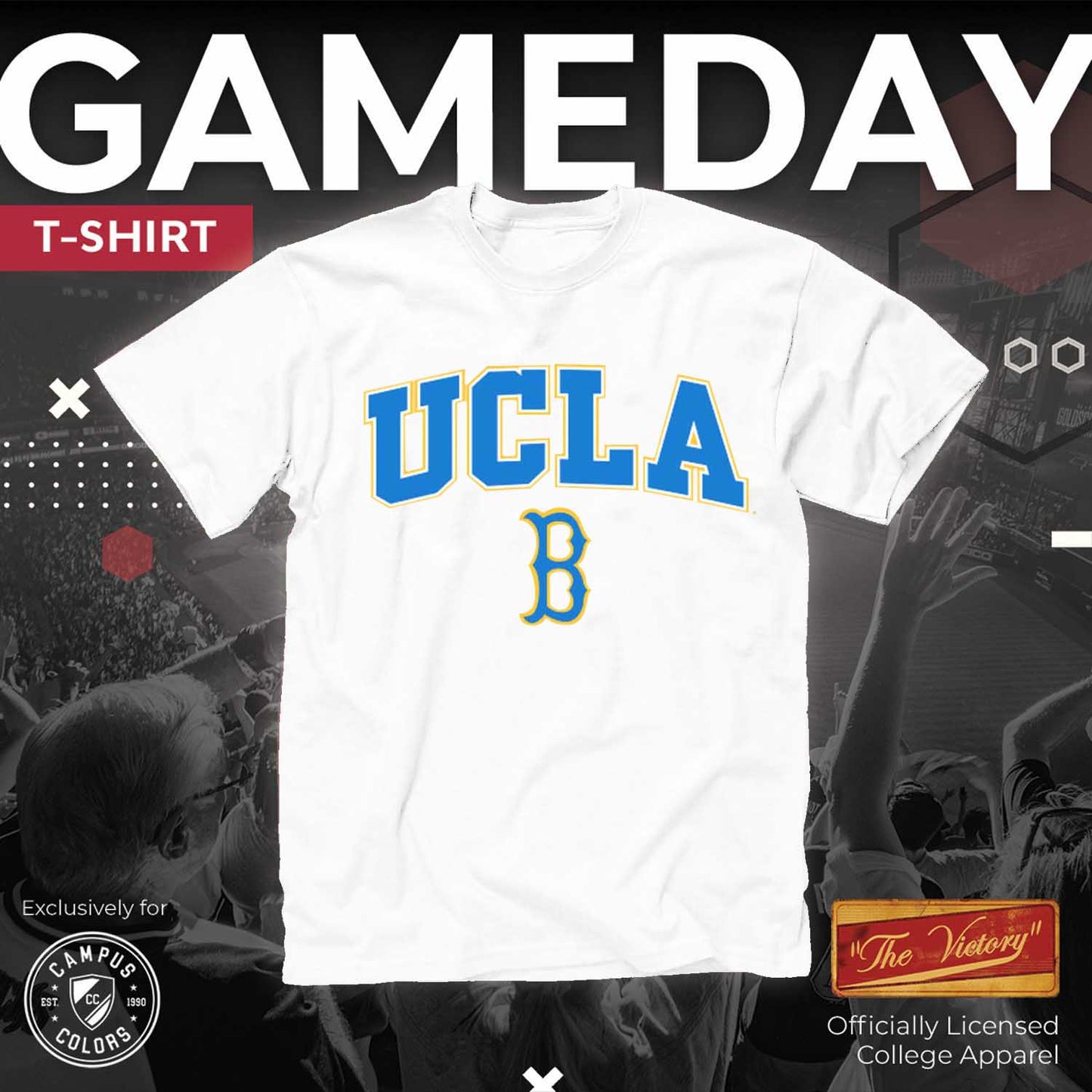 UCLA Bruins NCAA Adult Gameday Cotton T-Shirt - White