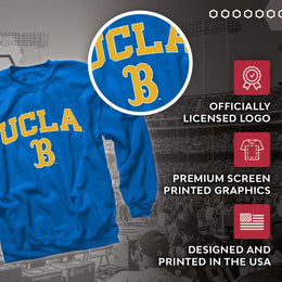 UCLA Bruins Adult Arch & Logo Soft Style Gameday Crewneck Sweatshirt - Light Blue