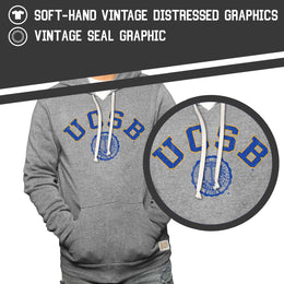 UCSB Gauchos College Gray University Seal Hooded Sweatshirt - Gray