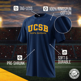 UCSB Gauchos NCAA Adult Gameday Cotton T-Shirt - Navy