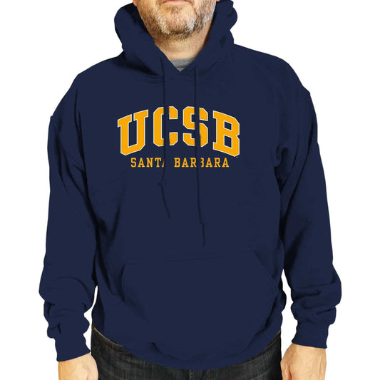 UCSB Gauchos Campus Colors Adult Arch & Logo Soft Style Gameday Hooded Sweatshirt  - Navy