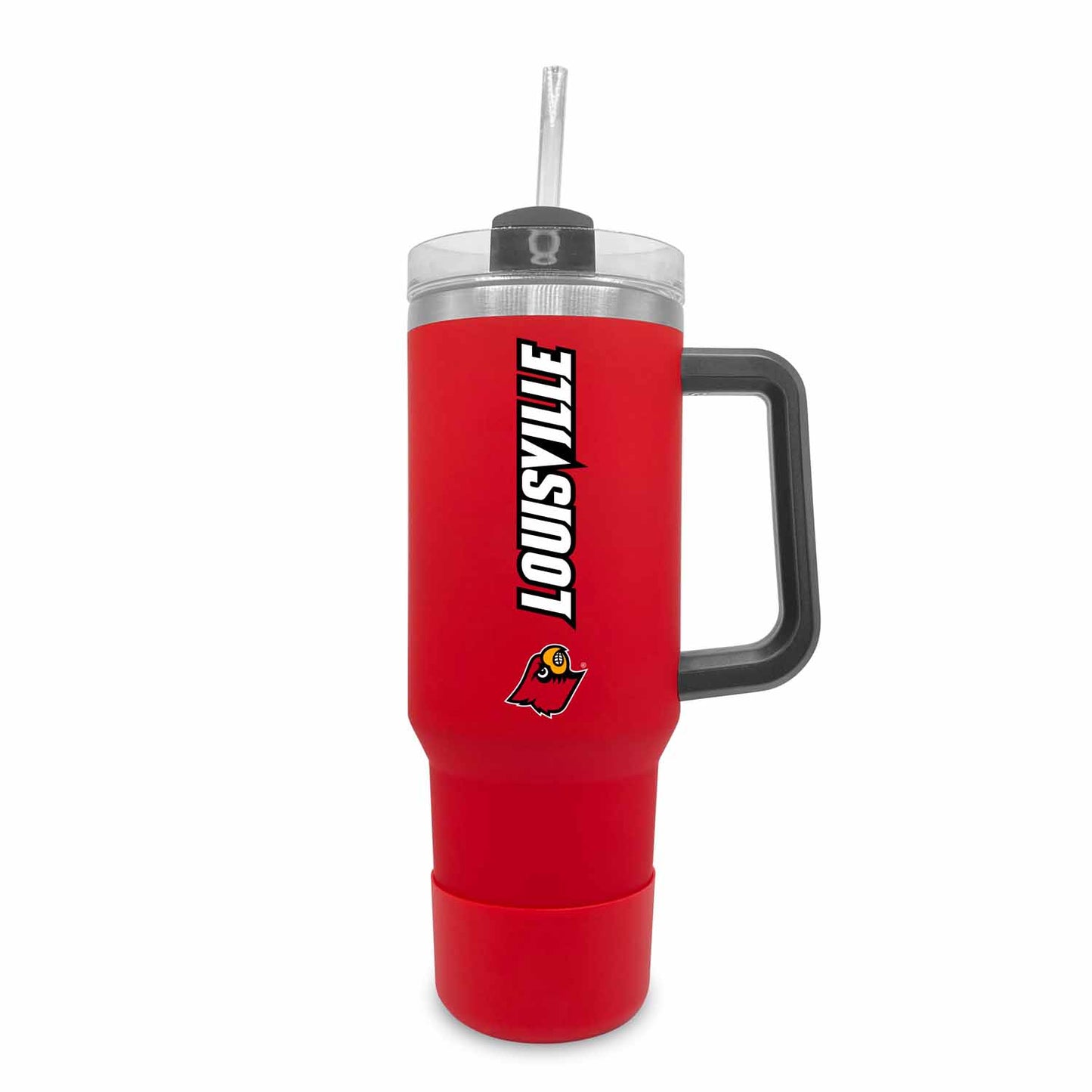 Louisville Cardinals College & University 40 oz Travel Tumbler With Handle - Red