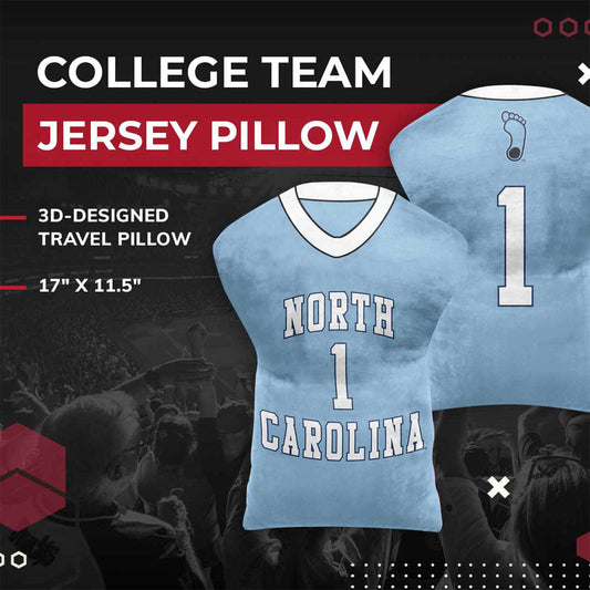 North Carolina Tar Heels NCAA Jersey Cloud Pillow - Carolina Blue