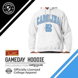 North Carolina Tar Heels Adult Arch & Logo Soft Style Gameday Hooded Sweatshirt - White