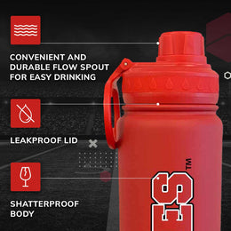Utah Utes NCAA Stainless Steel Water Bottle - Red