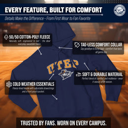 UTEP Miners Adult Arch & Logo Soft Style Gameday Hooded Sweatshirt - Navy