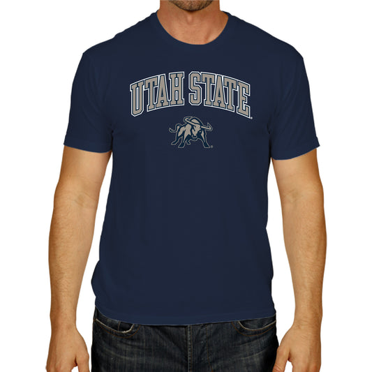 Utah State Aggies NCAA Adult Gameday Cotton T-Shirt - Navy