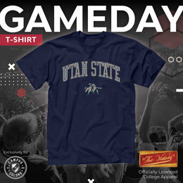 Utah State Aggies NCAA Adult Gameday Cotton T-Shirt - Navy