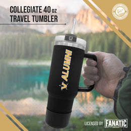 Vanderbilt Commodores Collegiate 40oz Stainless Steel Travel Tumbler with Handle for Alumni - Black