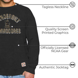 Vanderbilt Commodores Adult University Crewneck - Black