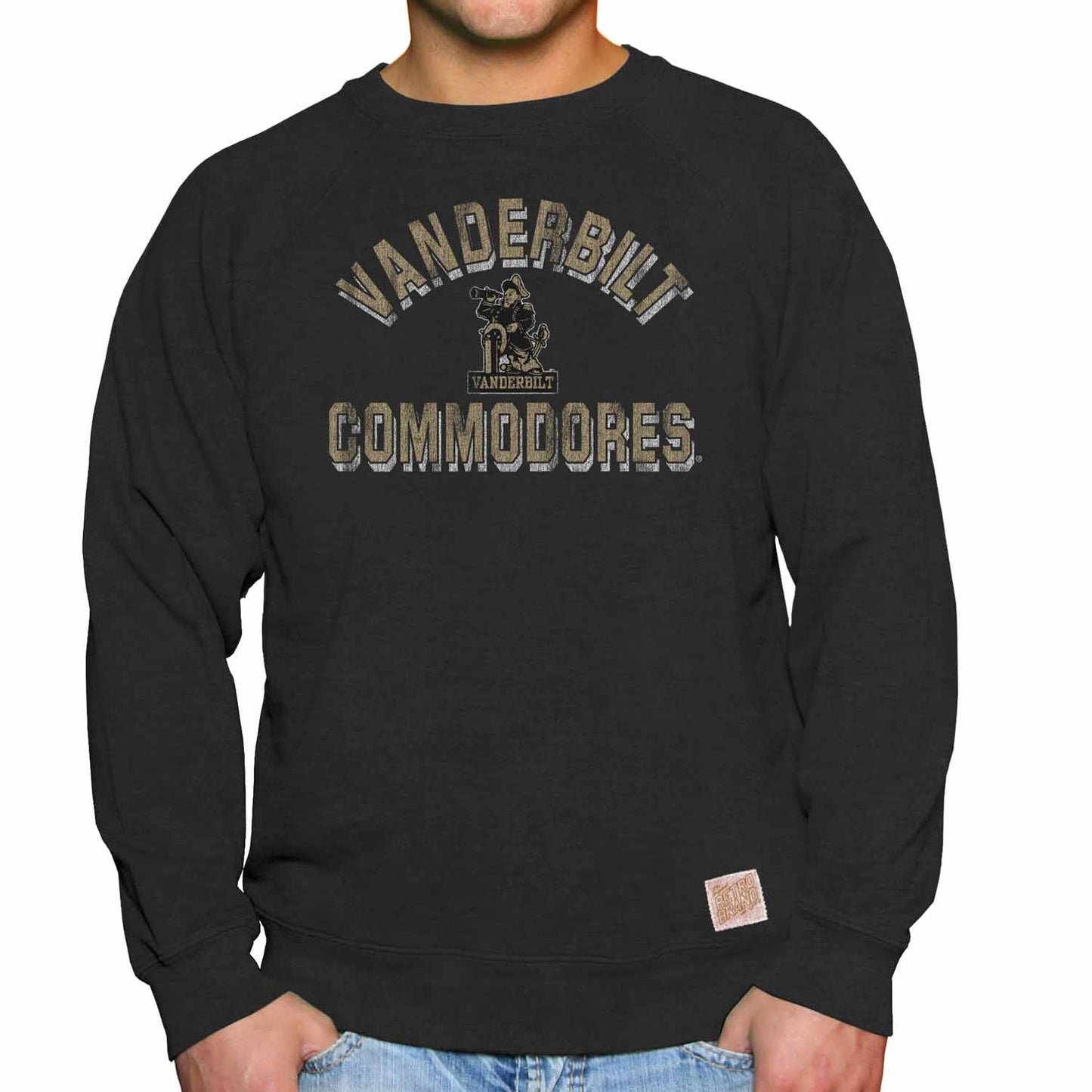 Vanderbilt Commodores Adult University Crewneck - Black