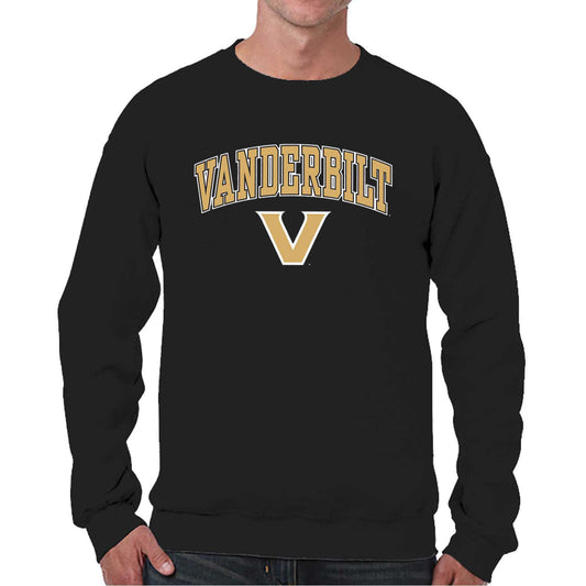 Vanderbilt Commodores Adult Arch & Logo Soft Style Gameday Crewneck Sweatshirt - Black