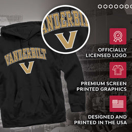 Vanderbilt Commodores Adult Arch & Logo Soft Style Gameday Hooded Sweatshirt - Black