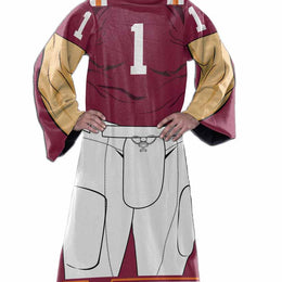 Virginia Tech Hokies NCAA Team Wearable Blanket with Sleeves - Maroon