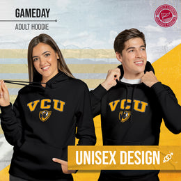 VCU Rams Adult Arch & Logo Soft Style Gameday Hooded Sweatshirt - Black