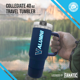 Villanova Wildcats Collegiate 40oz Stainless Steel Travel Tumbler with Handle for Alumni - Navy