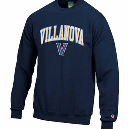 Villanova Wildcats Adult Tackle Twill Crewneck - Navy