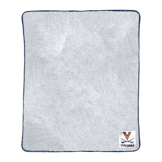 Virginia Cavaliers NCAA Silk Sherpa College Throw Blanket - Navy