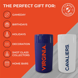 Virginia Cavaliers College and University 2-Pack Shot Glasses - Team Color