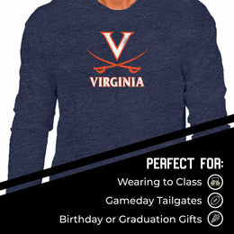 Virginia Cavaliers NCAA MVP Adult Long-Sleeve Shirt - Navy