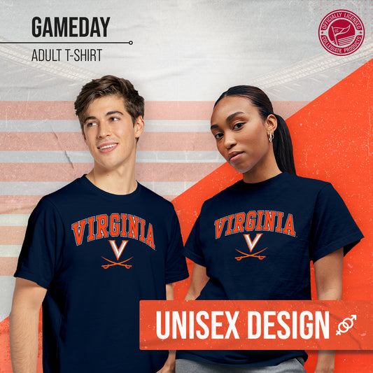 Virginia Cavaliers NCAA Adult Gameday Cotton T-Shirt - Navy