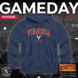Virginia Cavaliers Adult Arch & Logo Soft Style Gameday Hooded Sweatshirt - Navy