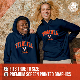 Virginia Cavaliers Adult Arch & Logo Soft Style Gameday Hooded Sweatshirt - Navy