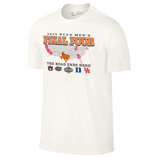 Final Four 2025 NCAA Men's Basketball Tournament Map The Journey T-Shirt - Natural